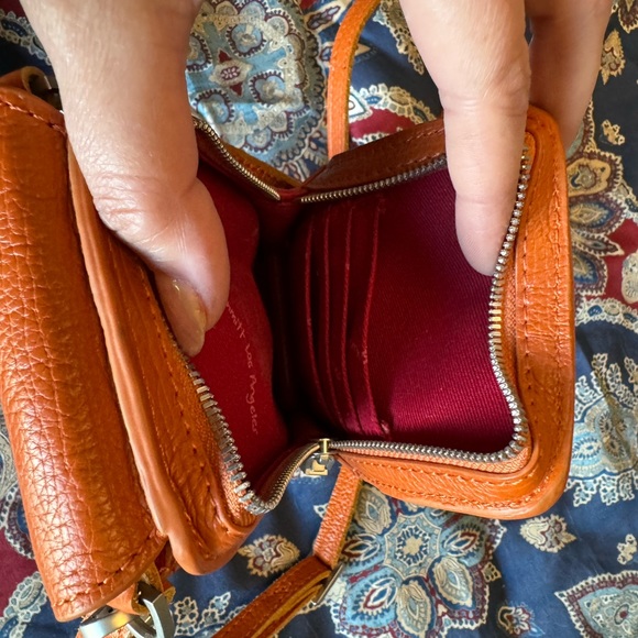 EUC Hammitt Candlelight Orange 310 cell-phone wallet - Picture 6 of 6